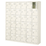 鍵付扉・棚が付いたシューズボックス