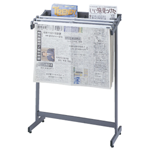新聞架マガジンラック付 スライドロック式ホルダー3本 NREタイプ AC385330Z