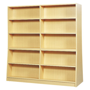 傾斜型木製書架複式(両面)2連 SC383225Z