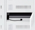 ノートPC設置部寸法/W380×D330×H28o<BR>1台あたりのワット数/1200W