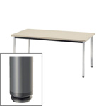 ソフトエッジ角テーブル棚無 丸塗装脚　ミーティングテーブル MT521310J