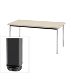 ソフトエッジ角テーブル棚無 角塗装脚　ミーティングテーブル MT521510J