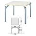 W900×D900角型テーブルのサイズ詳細です。